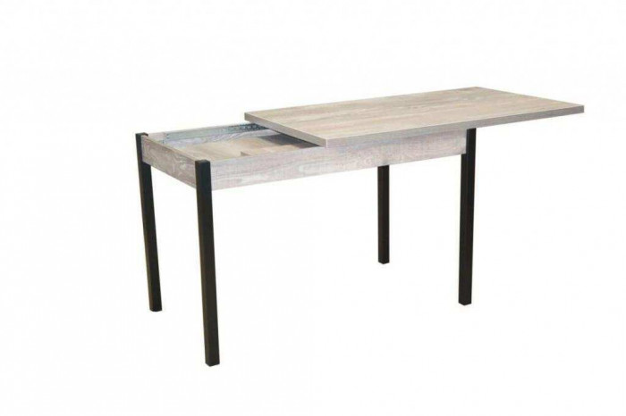 Стол обеденный Бродвей Бетон темный / черный