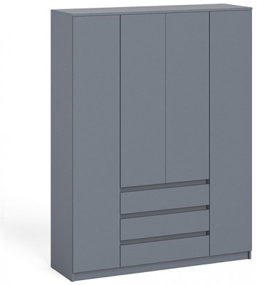 Мори Шкаф МШ1600.1, цвет графит, ШхГхВ 160,4х50,4х209,6 см.