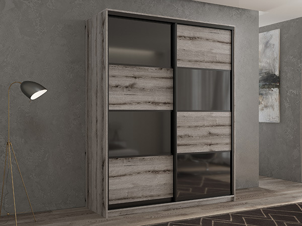 Шкаф-купе Кааппи 13 Эвок Окаменелый 110х60х230 см