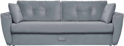 Диван-кровать Амстердам Люкс, 150х195, еврокнижка, независимый пружинный блок, велюр, серый