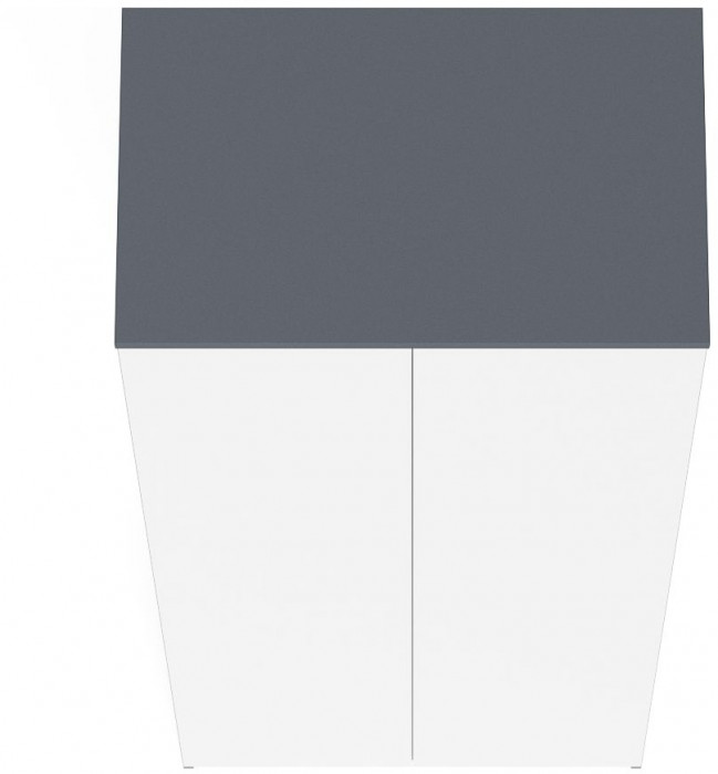 Мори Шкаф МШ800.1, графит/белый