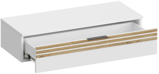 Туалетный столик + Зеркало Нао, Графит/Графит, Дуб Вотан