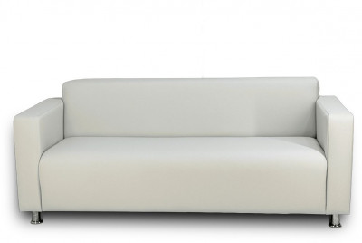 Диван прямой Томи, 200 см, экокожа, белый