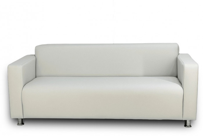Диван прямой Томи, 200 см, экокожа, белый