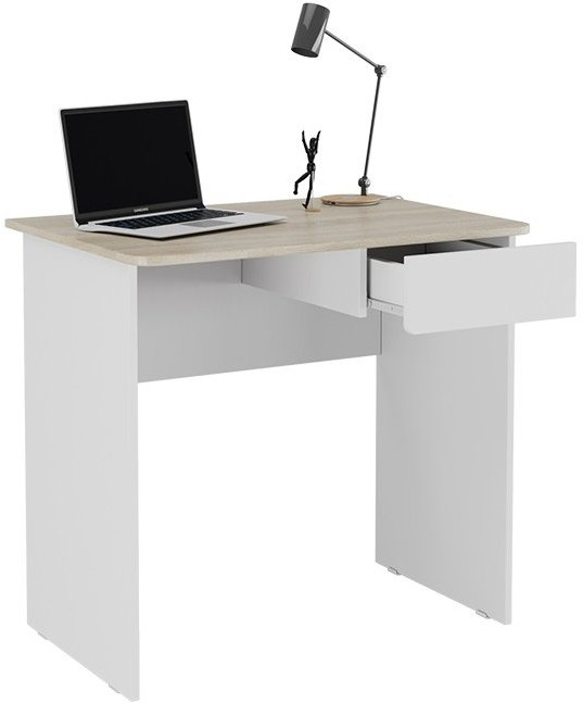 Diamond Стол компьютерный тип 1 (Дуб Сонома/Белый)