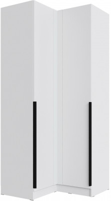 Шкаф угловой Мадрид угол прямой, Белый