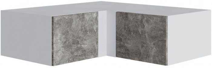 Шкаф Мадрид, композиция 19, Белый/Ателье светлое