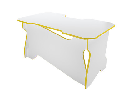 Игровой компьютерный стол RVG Белый/Желтый 160