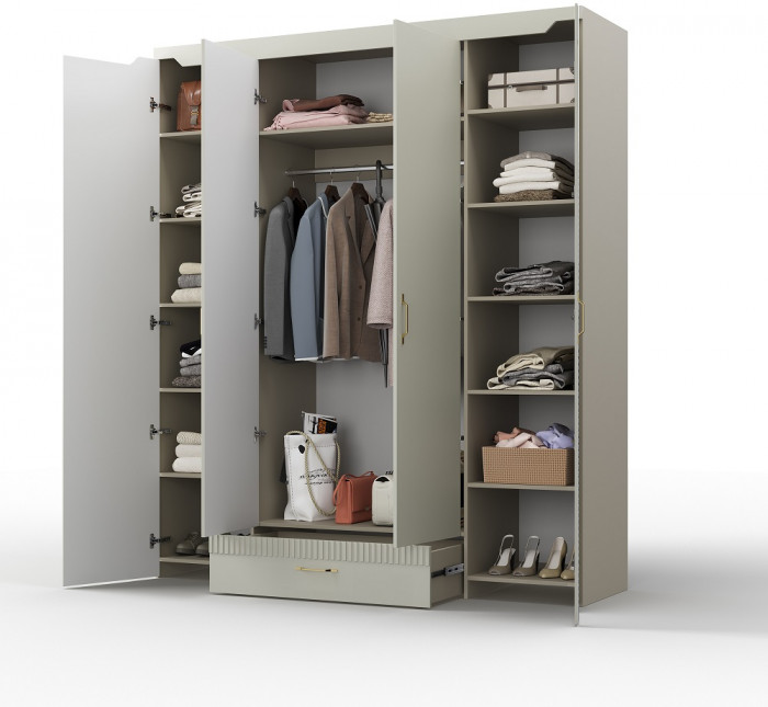 Модульная спальня "Карлин" - Персидский жемчуг/Шаде песочный