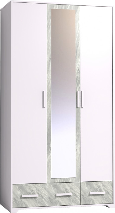 Шкаф для одежды и белья Айрис 444, статуарио