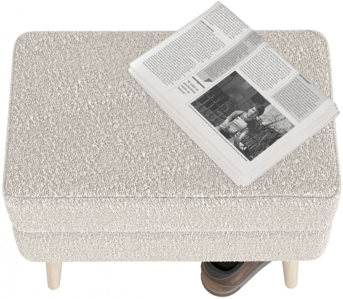 Банкетка 6-5138ТКШсв.серый Тифани, ткань светло-серая