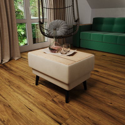 Стол журнальный "Майя", Бежевый/МДФ дуб канадский