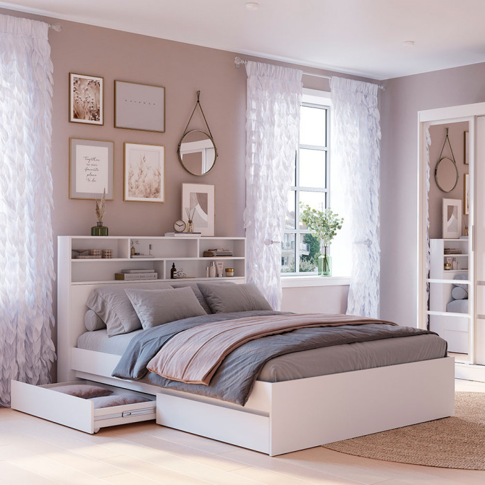 Симпл СП-03 стеллаж-полка белый