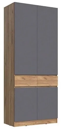 Артек Модульная Прихожая, композиция 2, Белый глянец/Дуб крафт золотой