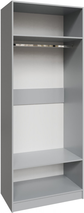 Шкаф Мадрид (0,9) без зеркала, Камень серый