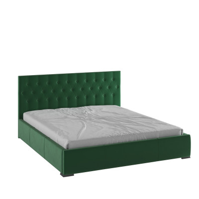 Рио Кровать интерьерная 180 изумруд квадрат, ортопед