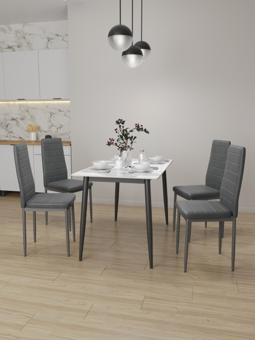 Четыре стула Мебель--24 A-117, серый