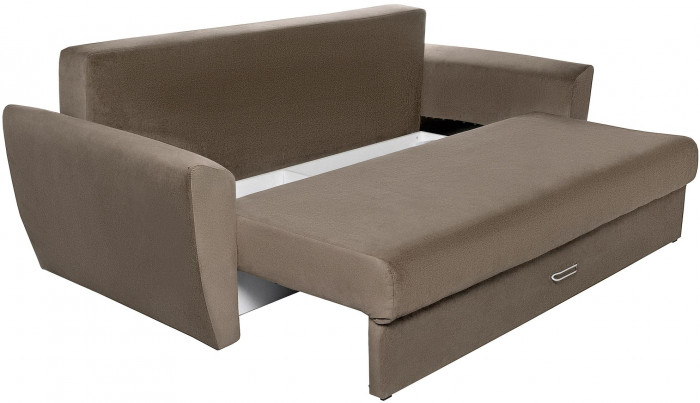 Диван-кровать Амстердам Люкс, 160х195, еврокнижка, независимый пружинный блок, велюр, коричневый