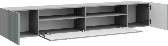 Тумба ТВ Сканди (Серый шифер / Грин Грей софт)