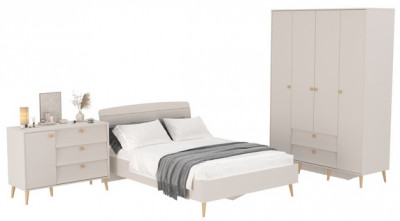 Афина Спальня 11-1400, кашемир серый