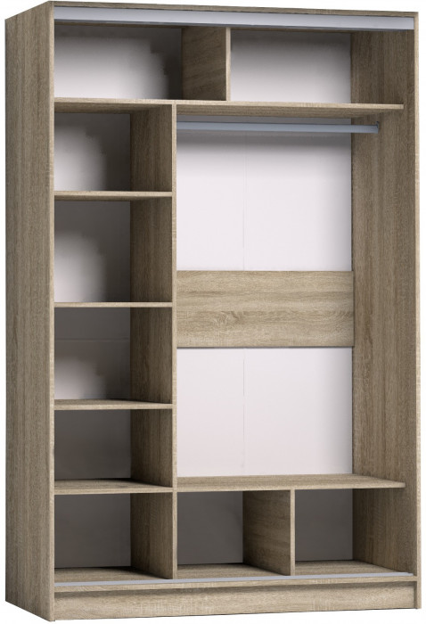 Шкаф-купе с зеркалом Strike 1350 Сонома