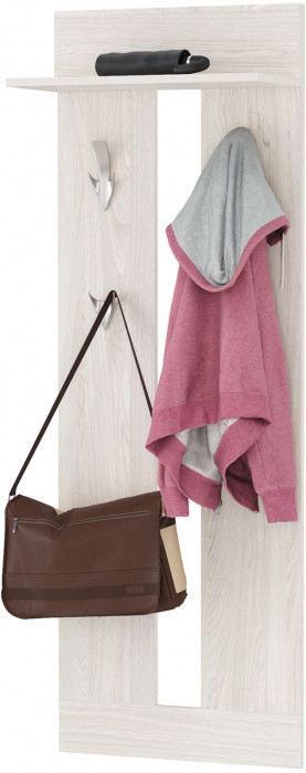 КР100 Ника прихожая 13.248 Тумба + 13.248 Тумба + 15.08 Вешалка, цвет ясень анкор светлый, ШхГхВ 107,6х38,1х207,9 см., универсальная сборка