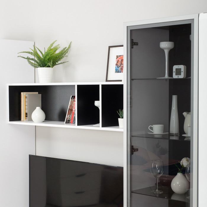 Сидней 15.57 Полка, белый/чёрный