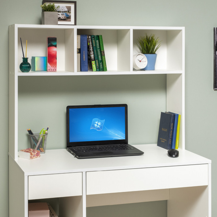 компьютерный стол Комфорт 12.77F, белый шагрень