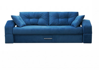 Диван еврокнижка Манчестер 160 ВЕЛЮР 07 СИНИЙ НПБ