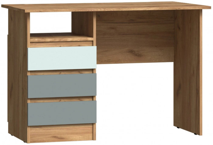 Челси Color Стол письменный (Слоновая кость/Глиняный серый/Дуб крафт)