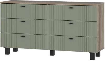 Комод "Олива" КМ-04 Дуб каньон/МФ12 Эвкалипт