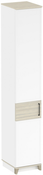 Шкаф для белья Аурелио 60, Блэквуд Сатиновый, Белый