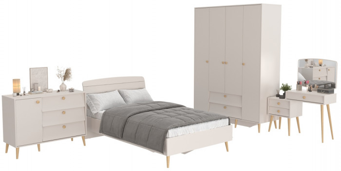 Афина Спальня 12-1200, кашемир серый