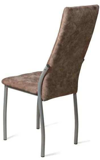Стул Волна / Серебро/Велюр Коньяк