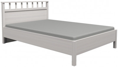 Кровать с ортопедическим основанием (металл) Sherlock 48 Люкс 140х200, ясень светлый