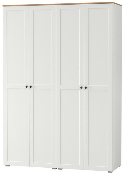 Остин 13.224 Шкаф 2 шт., белый шагрень/дуб крафт золотой