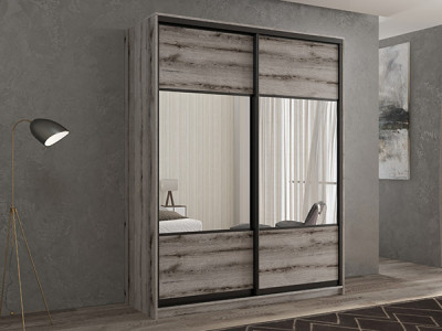 Шкаф-купе Кааппи 6 Эвок Окаменелый 170х60х230 см