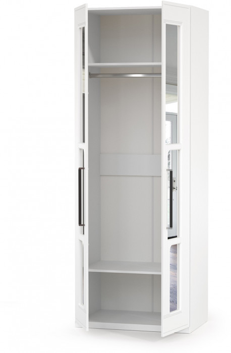 Валенсия Спальня 13.329 Шкаф для одежды, ЛДСП белый шагрень/МДФ белый шагрень