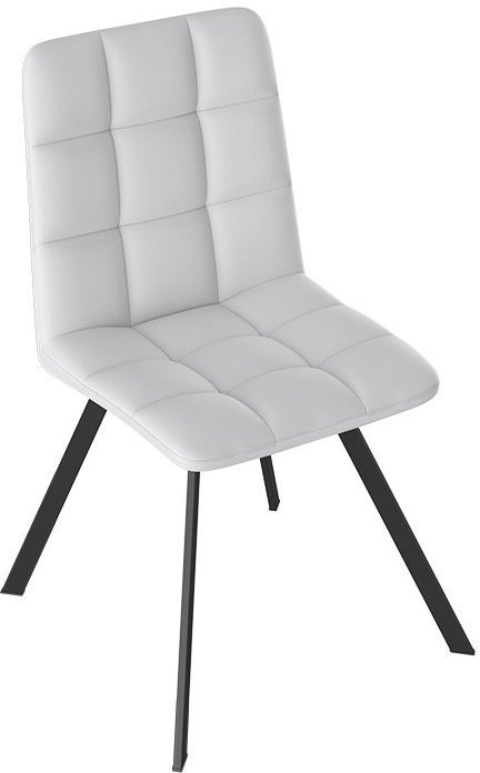 Бруно Стул (паук Т2) (Белый муар/Кожзам Серый)