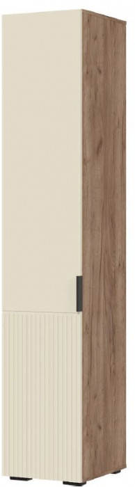 СОНАТА ШК 01 Шкаф 400 (400х2100х460) Фасад МДФ МОНО КЕРАМИКА/Корпус ДУБ КРАФТ ТАБАЧНЫЙ