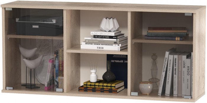 Бостон № 17, дуб эндгрейн элегантный/фасады МДФ милк рикамо софт