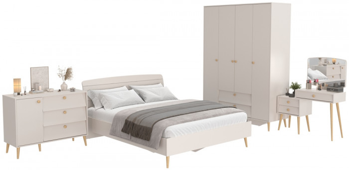 Афина Спальня 12-1600, кашемир серый