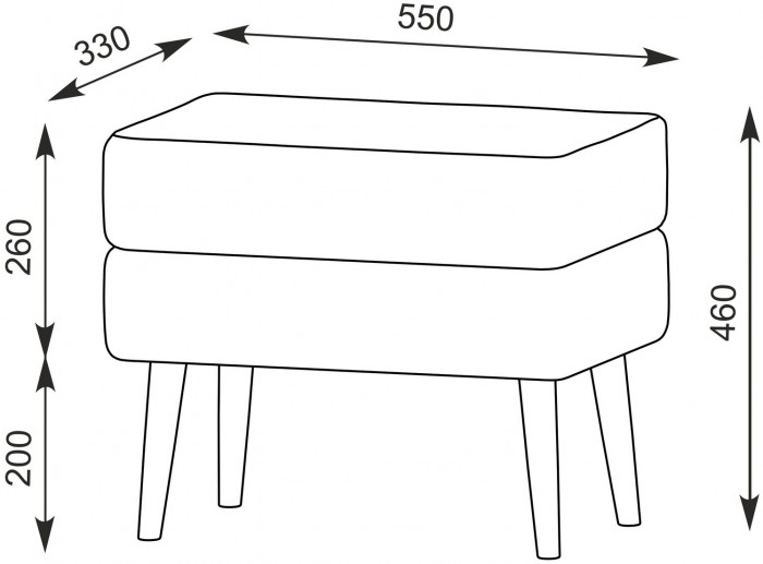 Афина Спальня 4-25901М1к.с. Трюмо + Банкетка 6-5138ТКШтем.серый Тифани, кашемир серый/ткань тёмно-серая