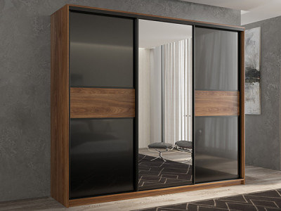 Шкаф-купе Кааппи 9 Кастелло Бренди 210х60х230 см