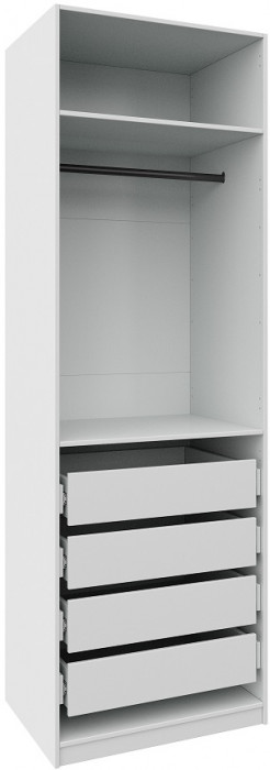 Гардеробная Квадро комплект (1000) 4, Белый