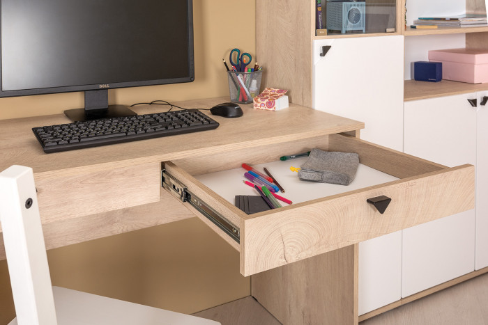 Бостон № 20, дуб эндгрейн элегантный/фасады МДФ милк рикамо софт