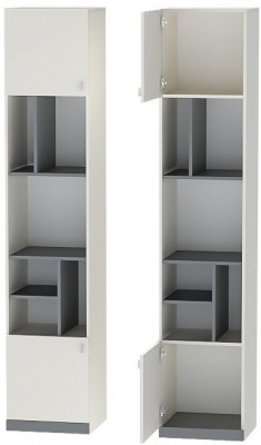 Клео П-2 Пенал (Графит / Миндаль)