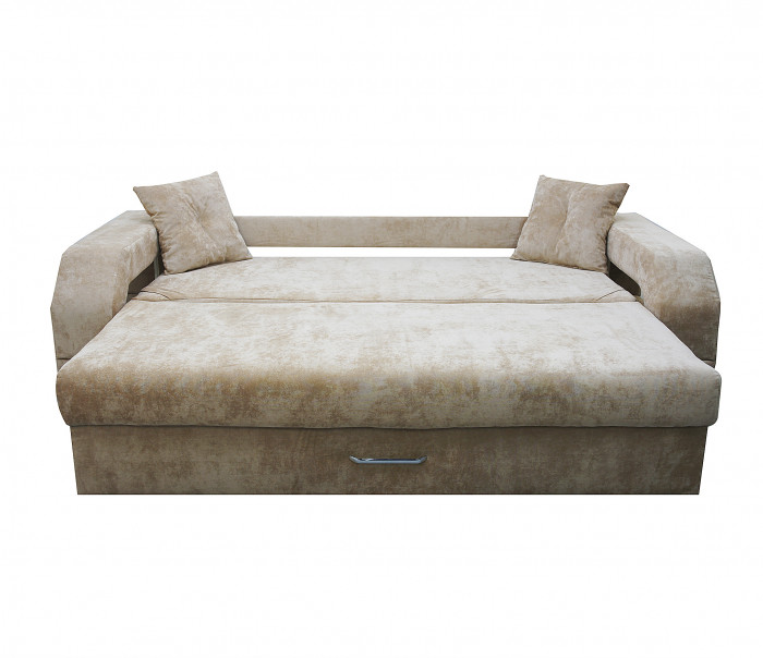 Диван-кровать Манчестер, еврокнижка, велюр, 160х195, бежевый