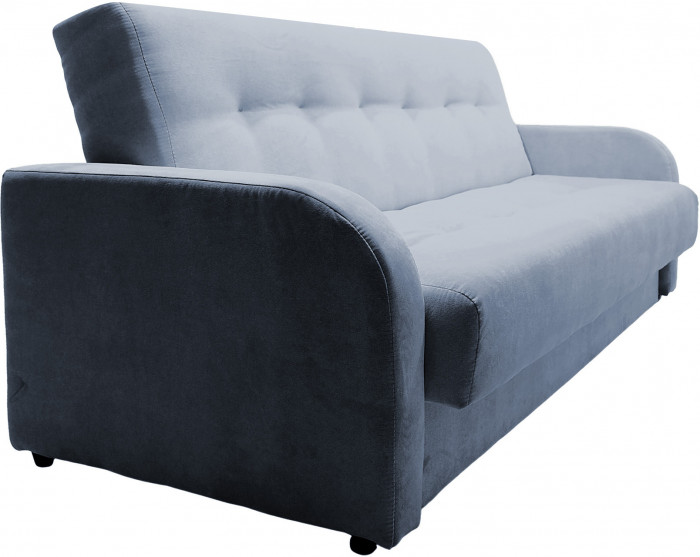 Диван-книжка Лондон Люкс, 140х190, велюр серый