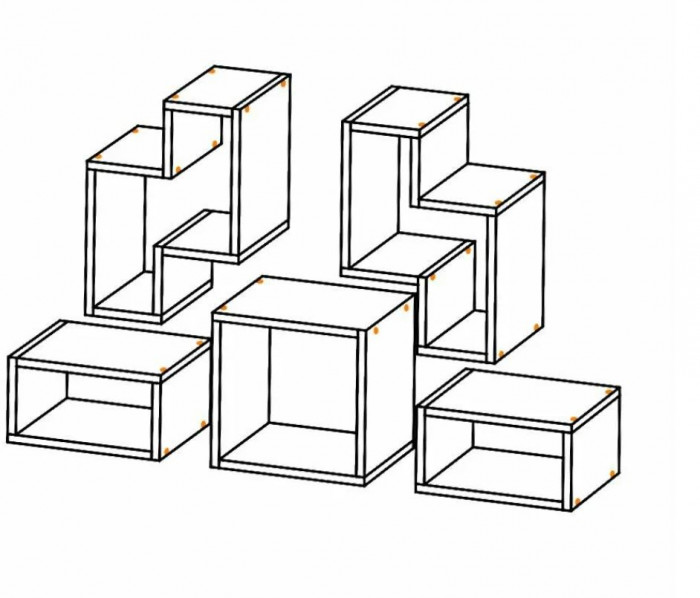 Полка "Смарт-1" ясень белый